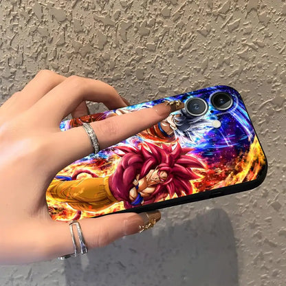 Dragon Ball Anime Vegeta Case for iPhone 17Air 15 16 14 Plus XR 7 8 13 12 11 17 Pro Max XS Max Black Soft Phone Cover