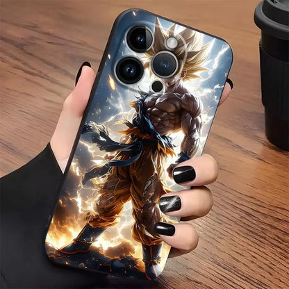 Dragon Ball Anime Vegeta Case for iPhone 17Air 15 16 14 Plus XR 7 8 13 12 11 17 Pro Max XS Max Black Soft Phone Cover