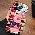 Case for iPhone 7 8 XR XS Max 17Air 15 16 14 Plus 13 12 11 17 Pro Max Black Soft Phone Cover Dragon Ball Comic Majin Buu