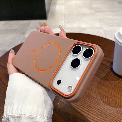 Luxury Magnetic Matte Soft Phone Case For iPhone 17 Pro Max Air 16E 15 14 13 12 11 17 shockproof magsafe Wireless Charging Cover