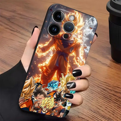 Dragon Ball Anime Vegeta Case for iPhone 17Air 15 16 14 Plus XR 7 8 13 12 11 17 Pro Max XS Max Black Soft Phone Cover