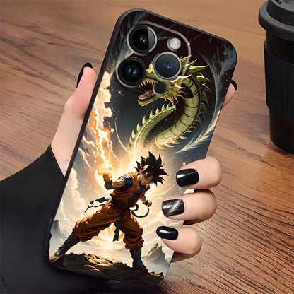 Dragon Ball Anime Vegeta Case for iPhone 17Air 15 16 14 Plus XR 7 8 13 12 11 17 Pro Max XS Max Black Soft Phone Cover