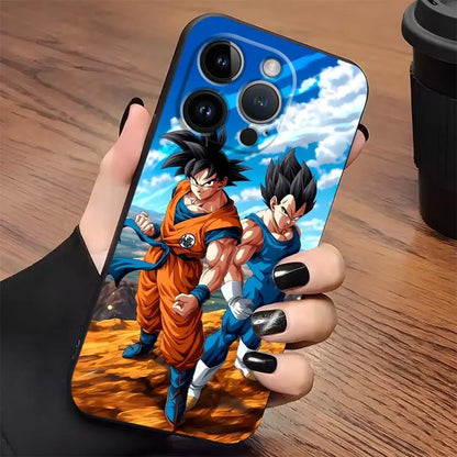 Dragon Ball Anime Vegeta Case for iPhone 17Air 15 16 14 Plus XR 7 8 13 12 11 17 Pro Max XS Max Black Soft Phone Cover
